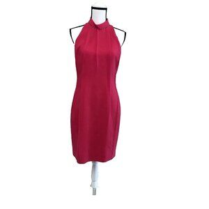 Elie Tahari Womens Viola Pink Crepe Studded Party Cocktail Dress sz 8- New- B44